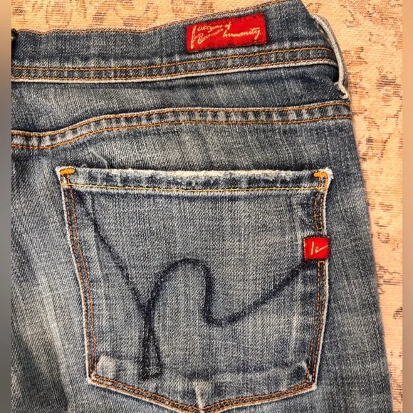 Citizens Of Humanity Vintage Medium Wash Bootcut Flare Jeans Size 30 - Picture 7 of 8